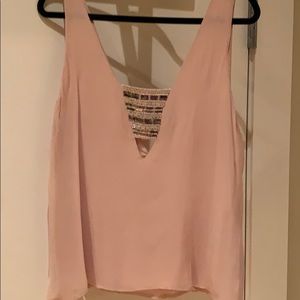 Pink blouse tank